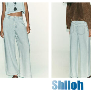 Women's Solid Denim Pencil Pants Mid Waist Loose Fit Straight Breathable Quick Dry Outdoor Casual Stretch 100% Cotton OEM
