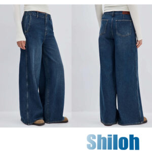 American Retro Curved Blade Casual High Waist Wide-leg Boyfriend Dark Denim Jeans for Women and Couples Summer