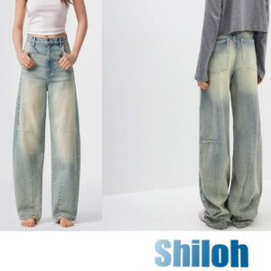Large Size Dark Blue Denim Straight Jeans Women's High Waist Breathable Summer Pants